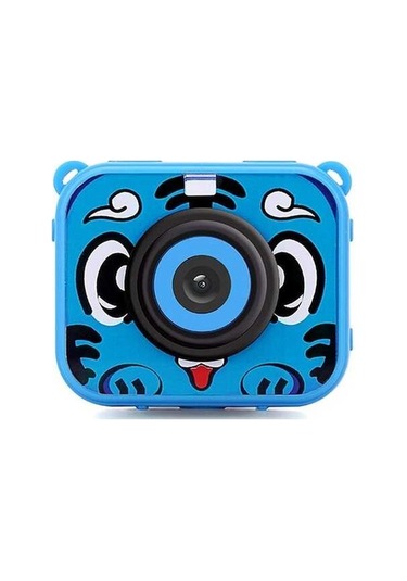 Ulzyvf Çocuklar İçin Dijital Aksiyon Kamerası 1080p 12mp Su Geçirmez 30m Pil Noel Hediyesi Mavi Mavi