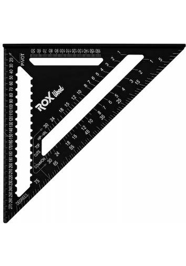 Rox Wood 0089 Alüminyum Üçgen Marangoz Gönye 305 x 430  Mm
