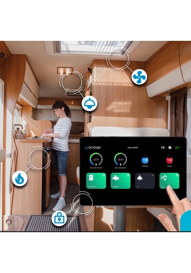 Octoopi Van B7001 7 İnç Dijital Akıllı Karavan Kontrol Paneli