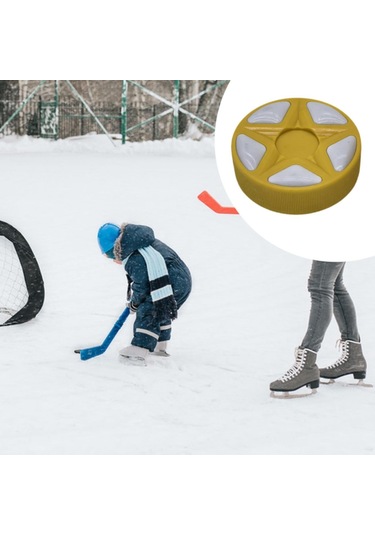 Homyl Buz Hokeyi Topu Açık Hava Yedek Oyun Sporları Sarı Sarı