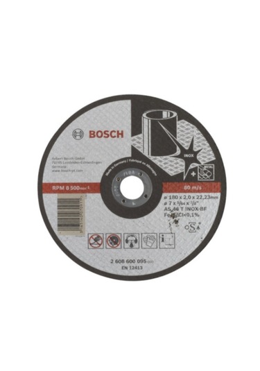Bosch 180x2.0 Mm Expert For Inox Düz Kesici Disk - 2608600095 X5
