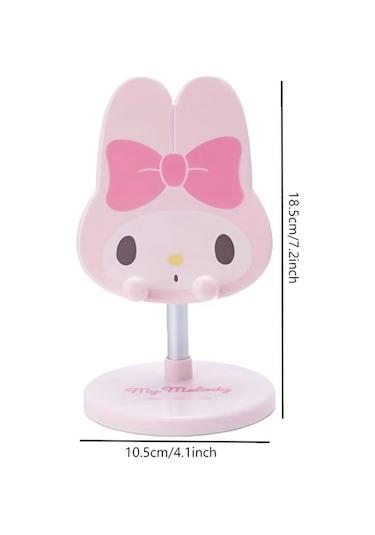 Fochsia Pembe Sevimli Ayarlanabilir Telefon Tutucu Esnek Masaüstü Aksesuarı Pembe