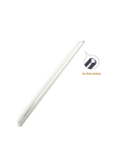 Agena 5 Adet Borosilikat Cam Baget 7x250 Mm - İçi Dolu Çubuk Glass Stirring Bar