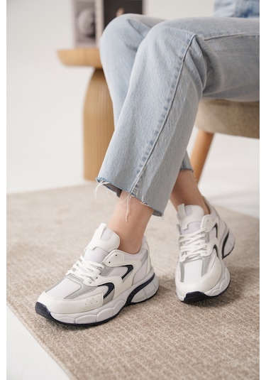 Sameto Günlük Ortopedik Kadın Sneaker Spor Ayakkabı Çok Renkli