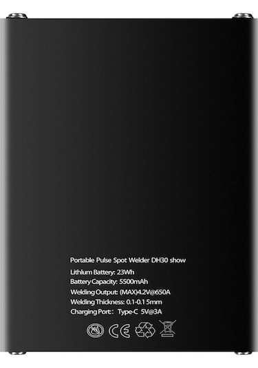 Vkemall Punta Kaynak Makinesi Dh30 Oled Ekranlı El Tipi Nokta Kaynak Makinesi 18650 Dokunmatik Kaynak Siyah