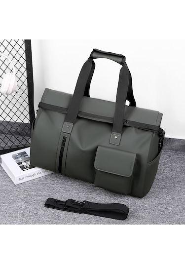 Dekohop Seyahat Çantası Unisex Kabin Boy El Ve Omuz Çanta Sıvı Dayanıklı Kumaş Tatil Spor Seyahat Stil Çanta Yeşil