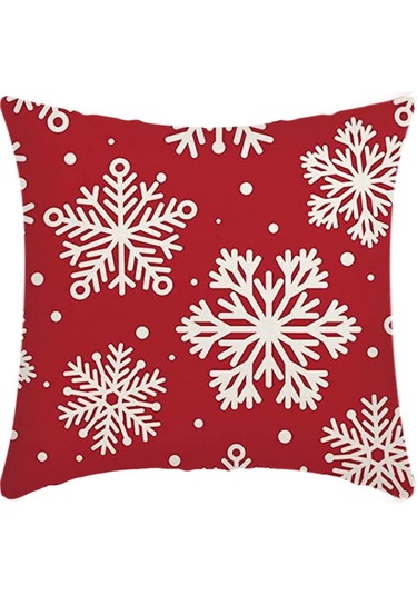 Cartoon Hand-painted Style Christmas Decorative Pillow No.95 Ekru