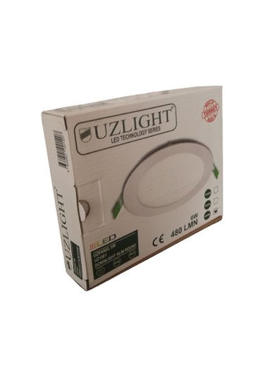 Uzlight 6w Led Spot Beyaz Işık 6500k Sıva Altı 5 Li Paket Delik Ç
