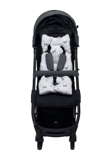 Ezh Collection 8011 Müslin Puset ve Oto Koltuğu Minderi Pembe-Gri