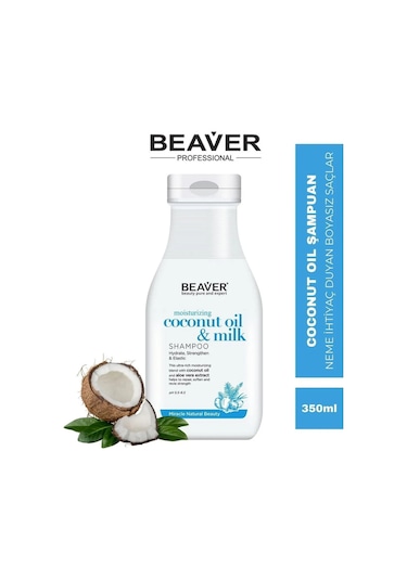 Beaver Coconut Oil & Milk Shampoo Hindistan Cevizli Şampuan 350 ML