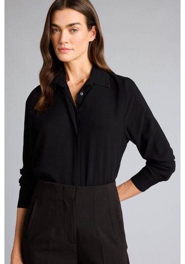 Defacto Regular Fit Basic Düz Uzun Kollu Gömlek Z6472az26spbk81 Siyah-bk81 Defacto Regular Fit Basic Düz Uzun Kollu Gömlek Z6472az26spbk81 Siyah-bk81