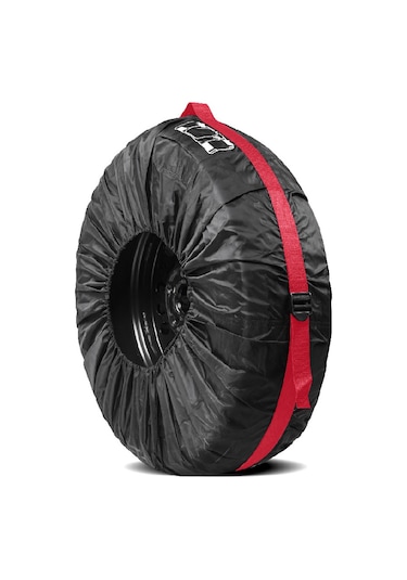 Dianziye Araba Rehber Lastik Koruması - 190t Poliester, Su Geçirmez, 19-23 İnç 80cm Çap , Kırmızı, Tekli Paket