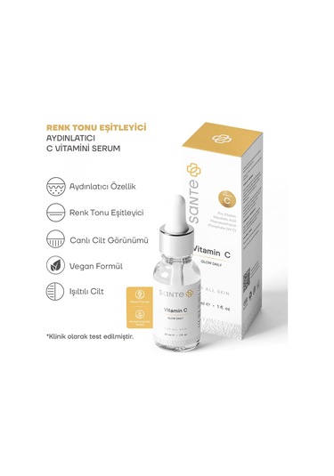 Sante Plus Aydınlatıcı ve Renk Tonu Eşitleyici Vitamin C Serum 30 ML