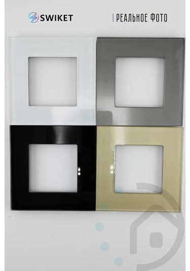 Lajt Haus Tekli Cam Priz Ve Anahtar Çerçevesi 220287770