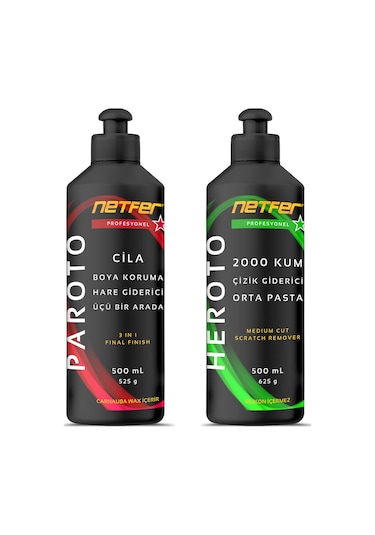 Netfer 2'li Orta Pasta Cila Set - 2x500 Ml