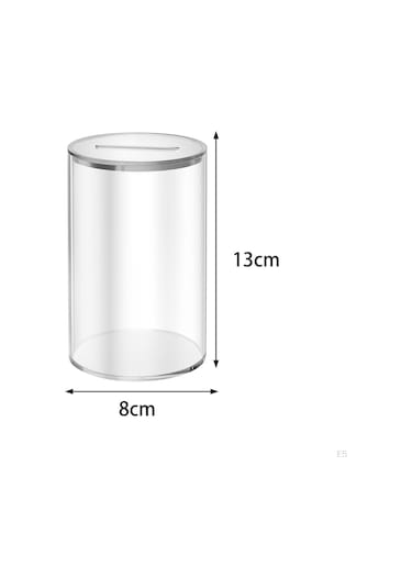 Akrilik Kumbara, Çocuklara Özel Şeffaf Kutu M
