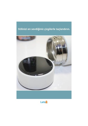 Anime Baskılı Dijital Göstergeli Paslanmaz Çelik Termos 500 Ml Çok Renkli