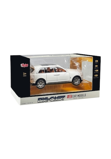 Vardem Oyuncak Işıklı Sesli Kapıları Açılabilen Pilli 1:22 Ölçek Rr Araba Item Kod : Hcl - 906 Beyaz Beyaz