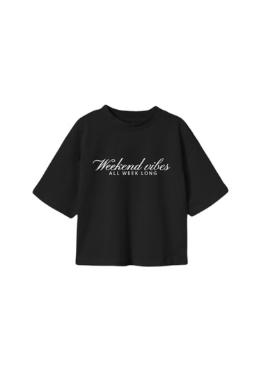 Name It Kız Çocuk T-shirt Siyah