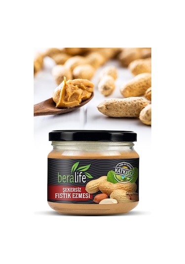 Beralife Şekersiz Fıstık Ezmesi 300 G