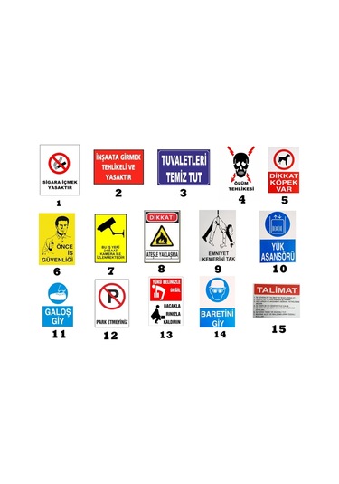 Lorex Pvc Uyarı Ikaz Iş Güvenliği Levhası