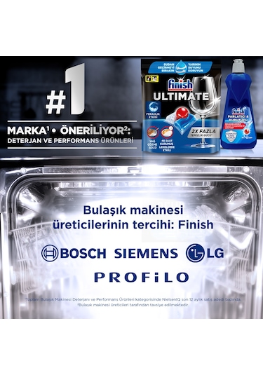 Finish Ultimate Hepsi Bir Arada Bulaşık Makinesi Deterjanı 85 Tablet