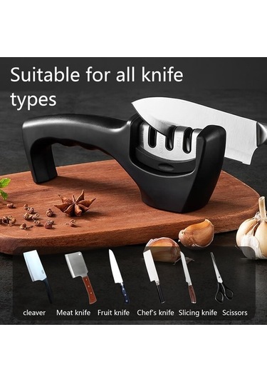 Wondernest Manuel Bıçak Bileyici, 3 Aşamalı Keskinleştirici, Lichen Bileyici