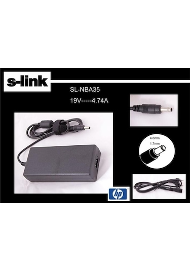S-Link Sl-Nba35 19V 4.74A 4.8-1.7 Bullet Notebook Adaptörü (524200778)