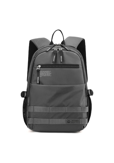 Wepower 2329 Su Geçirmez Naylon Rahat Sırt Çantası Nefes Alabilir Erkek Sırt Çantası 14 Inç Dizüstü Bilgisayar İçin Gri
