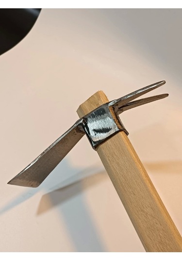 Sürmene Makas Çeliği Çatallı Kazma Bahçe Tarla Hobi 45cm