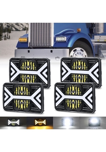 Wondernest Sones Renkli Kare Kamyon İnç İki Farlar 9-30v 6000k 5 4000lm 36w 3000k 22w / / Cu Diğer
