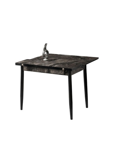 Kartal Dikdörtgen Masa Ve Ay Sandalye, Cosmos, 100x65 Siyah