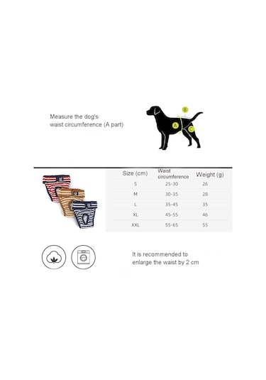 Pet Çizgili Fizyolojik Pantolon Köpek Adet Pantolonu, Boyut: S Mavi