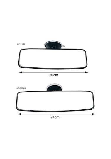 Plastik+cam Dikiz Aynası Araç İçi Geniş Açılı Dikiz Aynası Parlama Önleyici Fonksiyonlu - Boyut: S