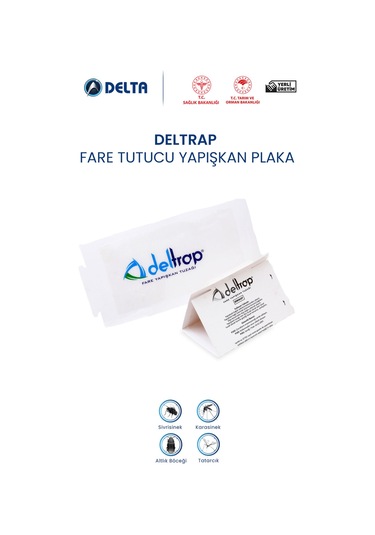 Deltrap Fare Yakalama Yapışkanı Bant Plaka 10 Lu Paket