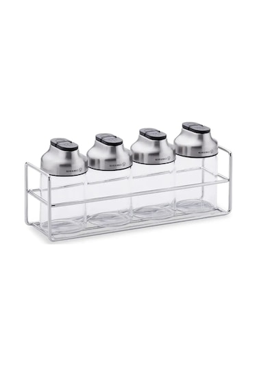 Korkmaz Astra 4lü Baharat Seti 120 Ml A5629-7 Şeffaf