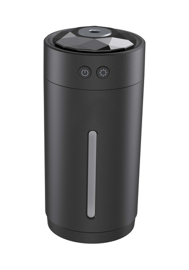 Hangfox 300ml Mini Usb Nemlendirici: 7 Renkli Led Işık, Çift Buhar Modu, Sessiz Çalışma, Su Yokken Otomatik Kapatma - Bebek Odası, Yatak Odası, Ofis, Araba İçin Siyah