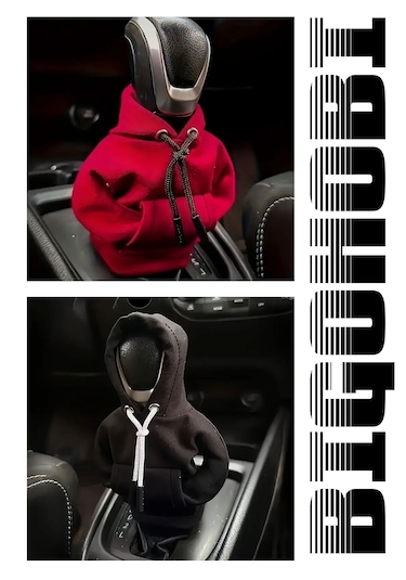 Her Araca Uyumlu Özel Tasarım Vites Topuzu Kapşonu, Araç Vites Kıyafeti, Vites Poları, Özel Baskılı Siyah