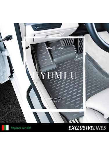 Reyyzen Renault Fluence Paspas + Bagaj Havuzu Set  Siyah