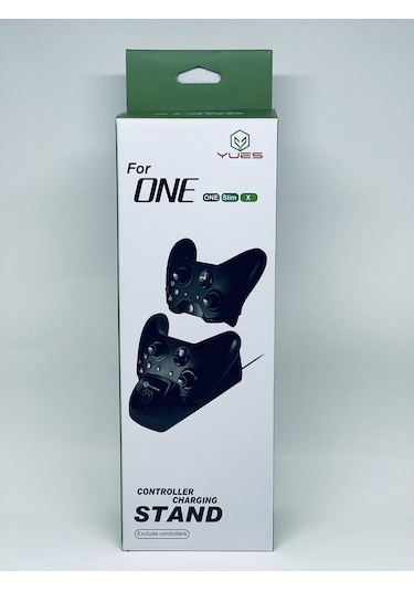 Yues Xbox One S Gamepad Oyun Kolu Şarj Stand Göstergeli + Batary Xbox One/One S Uyumlu