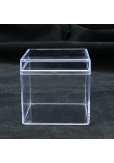 Mıka Kutu Kare 4x4 Cm Şeffaf 20li Şeffaf