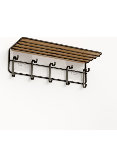 Teknotel ST170 Yapışkanlı Askılı Raf Mat Siyah Çok Renkli