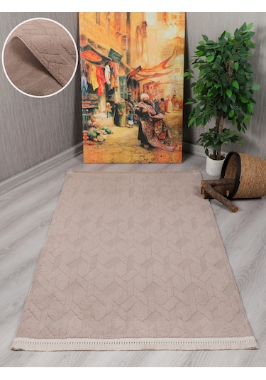 My Evilla Modern Dekoratif Lara Vizon Dokuma Halı 9401c