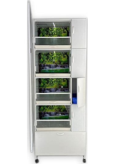 İstanbul Kafes Model 1Dy Pvc Kuş Dolabı
