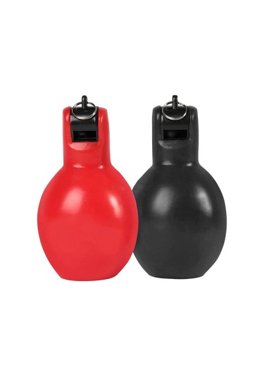 Homyl 2 Parça El Sıkma Düdük Antrenörler Kırmızı-ve-siyah Kırmızı Ve Siyah