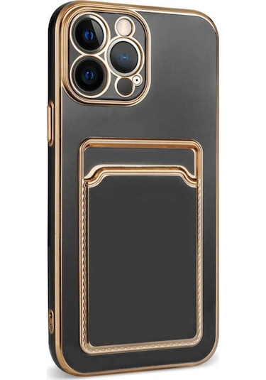 Apple Uyumlu iPhone 13 Pro Max Csm Zore Bark Kartlıklı Kılıf beyaz