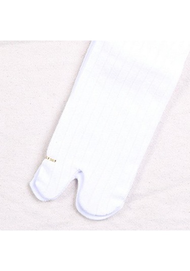 Suntek Elastik Pamuk Tabi Çorap 2 Parmaklı Parmak Arası Terlik Beyaz
