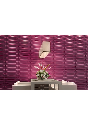 3 Boyutlu Boyanabilir Pvc Duvar Paneli Edessa 50-50 Cm 4 Adet-1 Metrekare