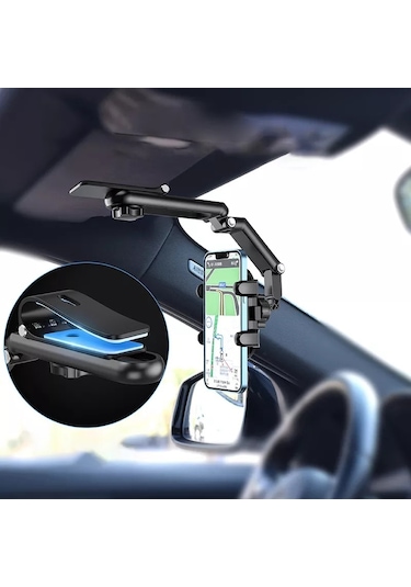 Sones Çok Fonksiyonlu Araba Güneşlik Arka Koltuk Cep Telefonu Tutucu Yeşil