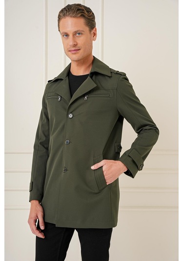 Efor Ka 086 Slim Fit Haki Spor Kaban Haki